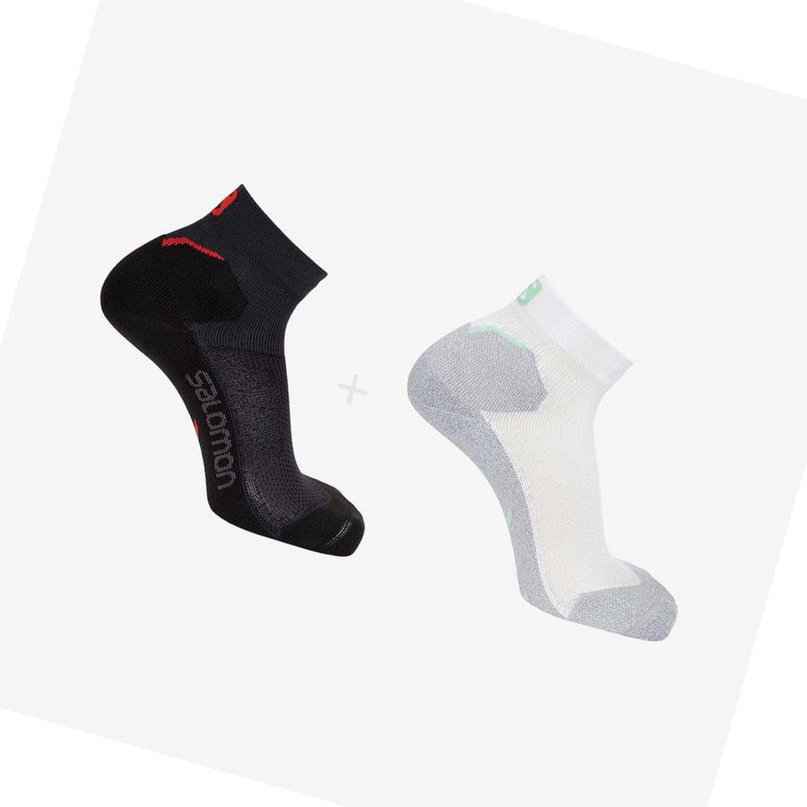 Calcetines Salomon SPEEDCROSS ANKLE 2-PACK Mujer Blancos | MX 2137QMA